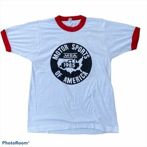 Vintage MSA Motor Sports of America 1985 Shirt